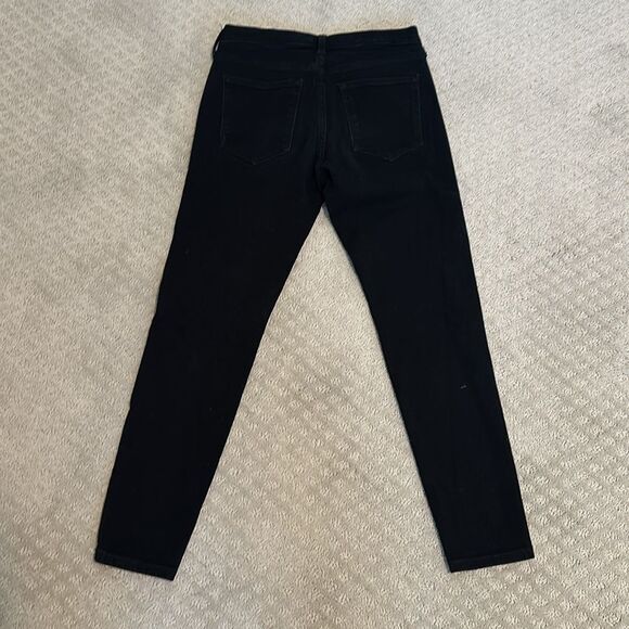 Sz 26 Banana Republic black washed denim High Rise Skinny - Picture 3 of 5